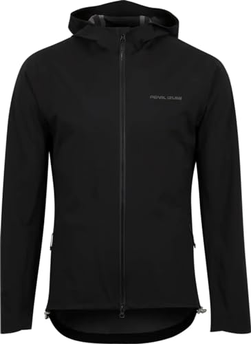 PEARL IZUMI Men's Summit Pro Neoshell Windproof x Breathable Cycling Mountain Bike Jacket, Black, Medium