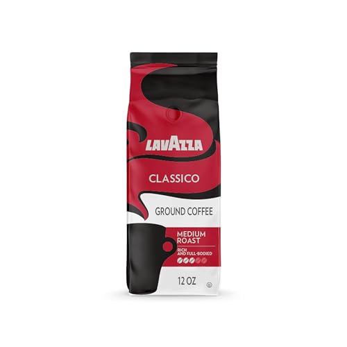 Lavazza Classico Ground Coffee Blend, Medium Roast, 12-Ounce Bag, Packaging May Vary