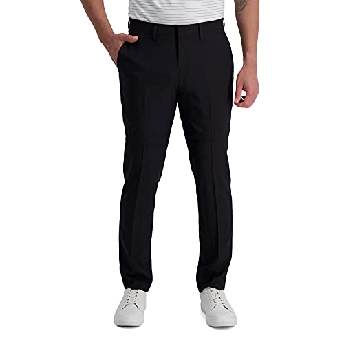 Haggar Men's Smart Wash Performance Suit Separate Slim Fit Pant, Black, 32W x 30L US