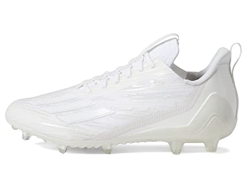 adidas Men's Adizero Football Shoe, White/White/White, 8.5