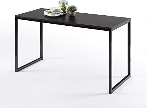 ZINUS Jennifer 55 Inch Black Frame Desk, Computer Workstation, Office Desk, Easy Assembly, Deep Espresso