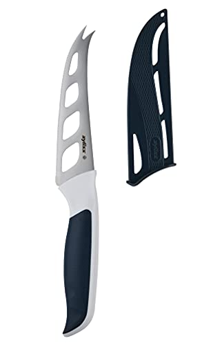 Zyliss E920219U Comfort 4.5' Cheese Knife, Gray/White, Gray/White