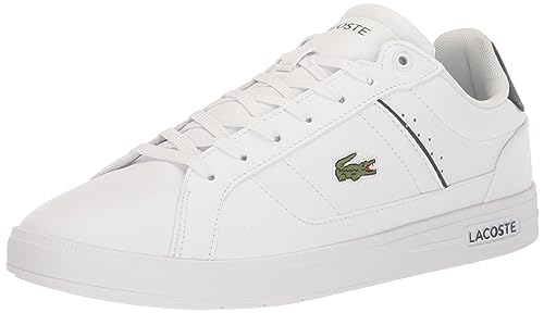 Lacoste Men's Europa PRO 123 1 SMA Sneaker, Wht/NVY, 10.5