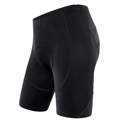 Sportneer Padded Bike Shorts for Men - 4D Padding Mens Bicycle Cyling Biking Tights Clothing for Road Bike, Breathable & Absorbent