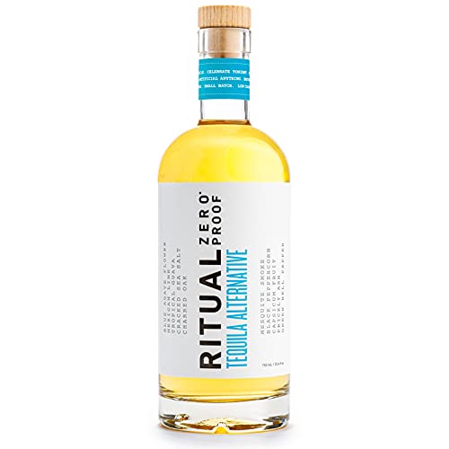 RITUAL ZERO PROOF Tequila Alternative | Award-Winning Non-Alcoholic Spirit | 25.4 Fl Oz (750ml) | Zero Calories | Sustainably Made in USA | Make Delicious Alcohol Free Cocktails