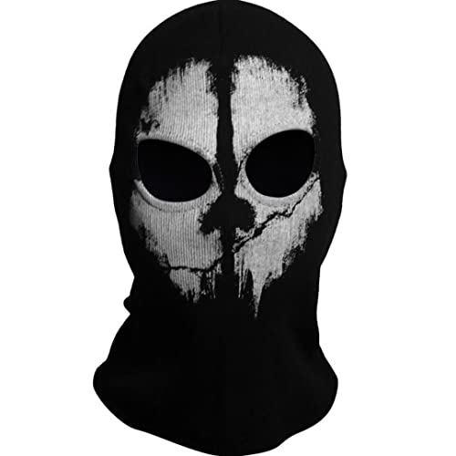 SzBlaZe Unisex Ghost Print Stocking Balaclava Mask Good For War Game Halloween Cosplay (Print 2)