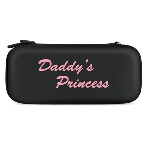 Pink Daddys Princess Cute Fashion Compatible with Switch Carrying Case Portable Protector Bag with 15 Games Accessories Travel Black-Style