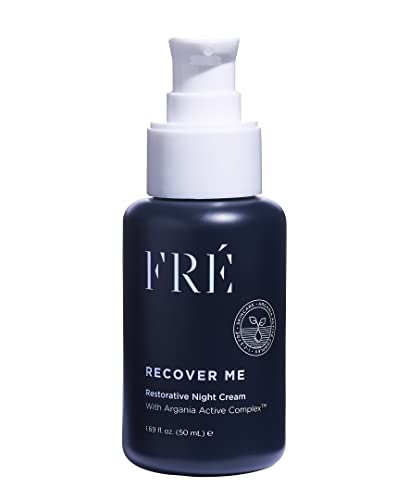 Moisturizer Face Cream for Night, Recover Me by FRE Skincare - Anti-Aging Formula for Fine Lines & Wrinkles - Argan Oil Complex, Hyaluronic Acid & Niacinamide - Vegan, Paraben-Free