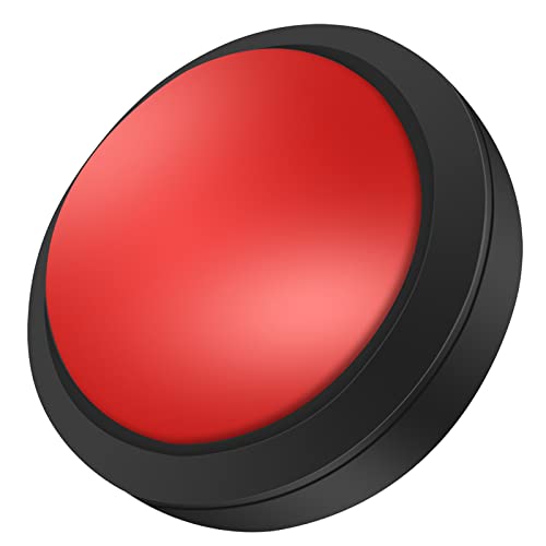 Jumbo Arcade Button,Massive Arcade Button with LED, Dome Shaped Jumbo Convexity Illuminated Button for Arcade Machine Operated Games(Red)
