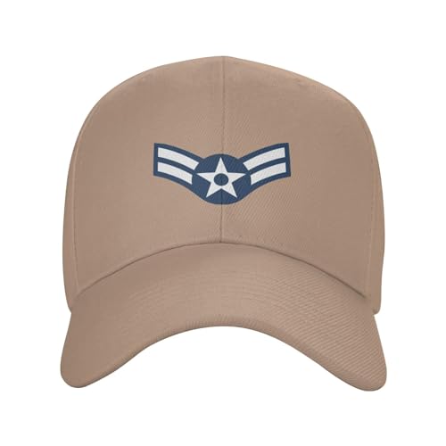 E3 USAF Am1 Baseball Cap for Men Women Dad Hat Classic Adjustable Golf Hats Natural