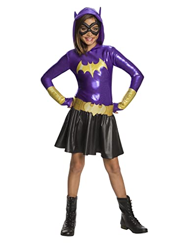 Rubie's DC Super Hero Girls Hoodie Dress Childrens Costume, Batgirl, Large