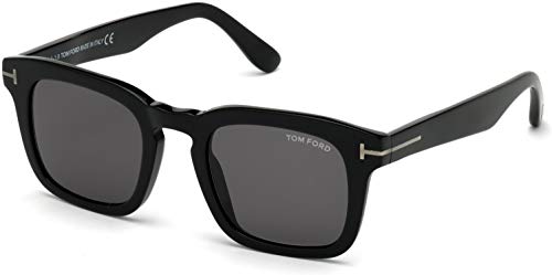 Sunglasses Tom Ford FT 0751 -F-N 01A Shiny Black/Smoke Lenses/Gunmetal't' Tem