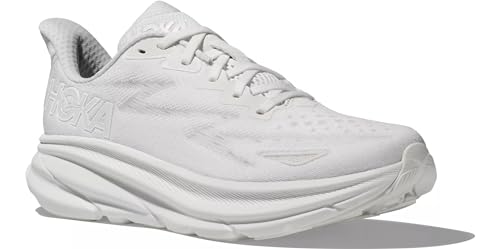 HOKA ONE ONE Women's Low-top Sneakers, 10 US (White/White, US Footwear Size System, Adult, Women, Numeric, Medium, 9)