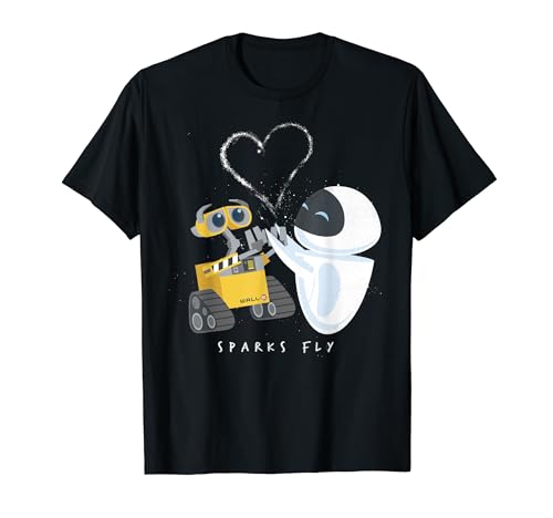 Disney Pixar Wall-E Eve Heart Sparks Fly T-Shirt T-Shirt