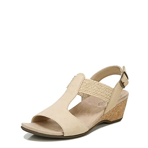 Vionic Kaytie Women's T-strap Wedge Sandal Semolina - 8 Medium