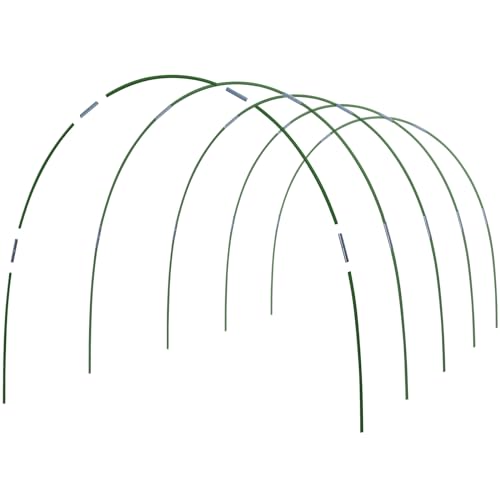 MAXPACE Greenhouse Hoops for DIY 2.7ft or Wider Grow Tunnel, Rust-Free Fiberglass Support Hoops Frame for Garden Fabric, DIY Plant Support Garden Stakes, Gardening Supplies, 25pcs, L-25