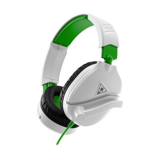 Turtle Beach Recon 70 Multiplatform Gaming Headset - Xbox Series X|S, Xbox One, PS5, Nintendo Switch, PC, Mobile w/ 3.5mm Wired Connection - Flip-to-Mute Mic, 40mm Speakers, Lightweight Design – White