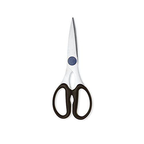 HENCKELS Heavy Duty Kitchen Shears that Come Apart, Dishwasher Safe, Black, Stainless Steel, Blue 10.25-inch