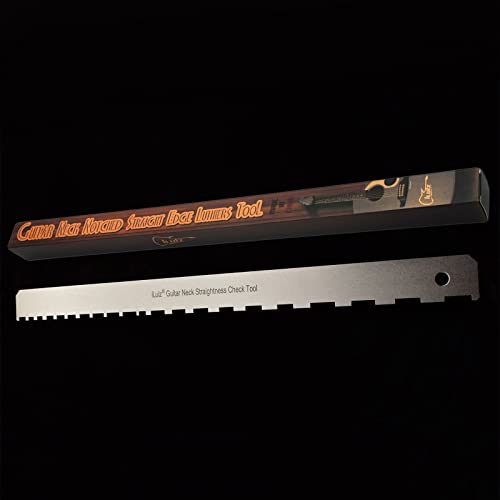iLuiz Guitar Neck Notched Straight Edge Luthiers Tool for Gibson Fender and Most of Guitar Fretboard and Frets