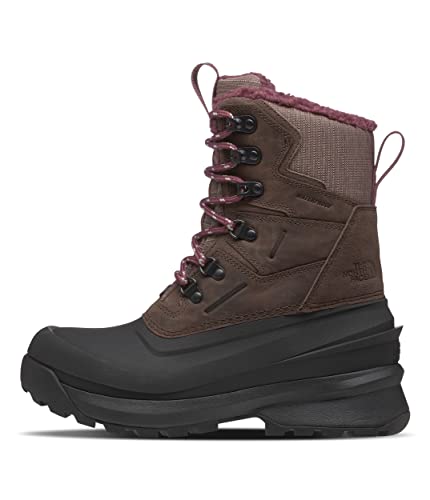 THE NORTH FACE Women's Chilkat 400 Insulated Snow Boot, Deep Taupe/TNF Black, 7