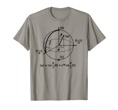 bloch sphere of quantum information, physics and science T-Shirt