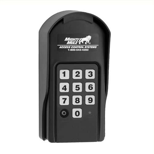 Mighty Mule Wireless Digital Keypad (FM137), Black, 25