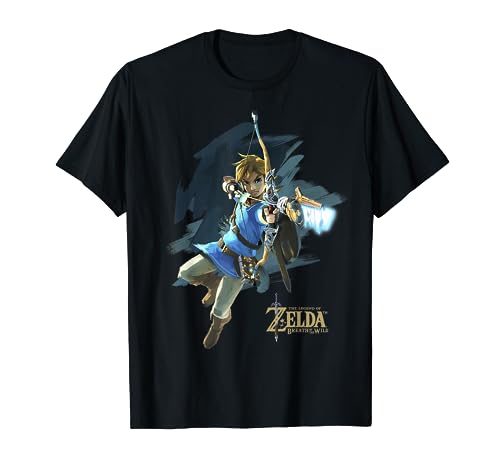 Legend Of Zelda Breath Of The Wild Link Archer Jump Shot C1 T-Shirt