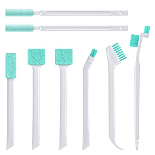 Lumkew Small Cleaning Brushes for Household, 8Pcs Set with Detailed Cleaning Tool for Windows, Doors, Bottles, Car, and More