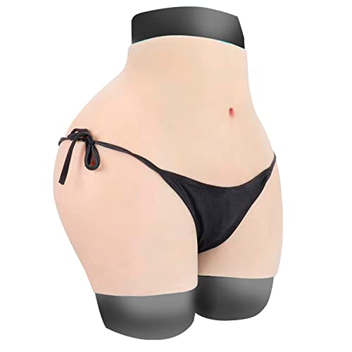 Silicone Panty Big Butt Lifter Hip Enhancer Crossdressing Underwear for Crossdressers Transgender Dragqueen (color1) Medium