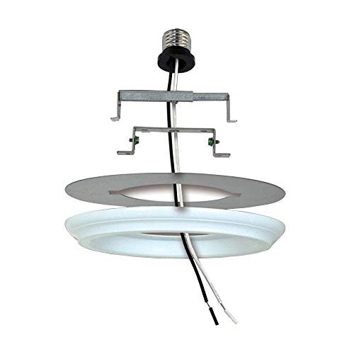 Ciata Lighting Recessed Can Light Conversion Kit to Pendant, Instant Light Conversion Kit for Light Fixtures in White Finish – 1 Pack