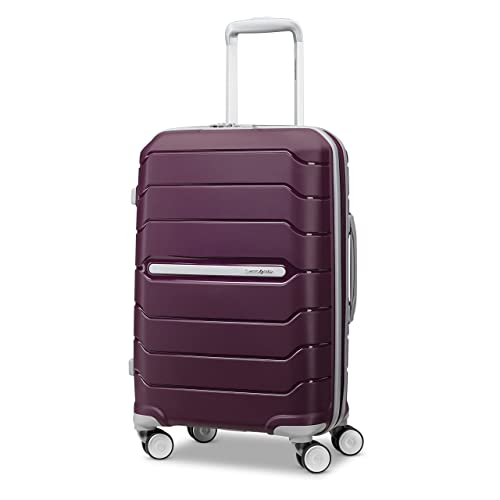 Samsonite Freeform Hardside Expandable with Double Spinner Wheels, Carry-On 21-Inch, Amethyst Purple