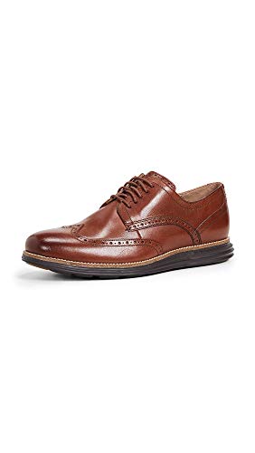 Cole Haan Men's Original Grand Shortwing Oxford, Woodbury/Java, 9.5 Medium US