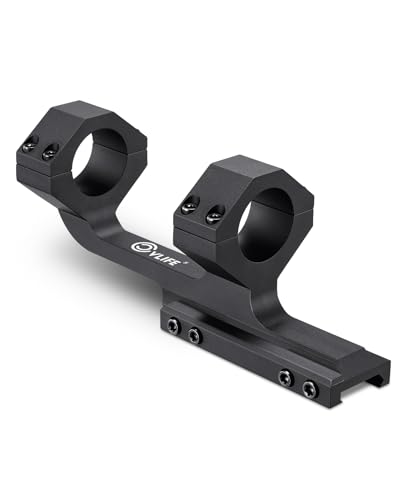 CVLIFE Cantilever Scope Mounts 1 inch, Offset Dual Ring One-Piece Scope Mount, Lightweight Aluminum