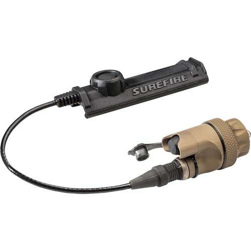 SureFire Mil-Spec Rear Dual Switch Assembly for Scoutlight WeaponLights with Click Switch and Switch-Socket, Includes SR07 Remote Activation Switch, Tan