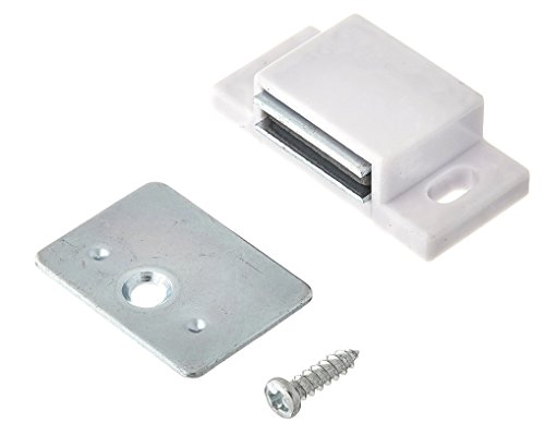 MPJ Shutter Hardware 50631-R 15lb Single Magnetic Catch White/zinc Retail Pack (10)
