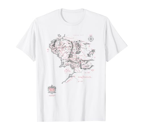 The Lord of the Rings Middle Earth Map T-Shirt