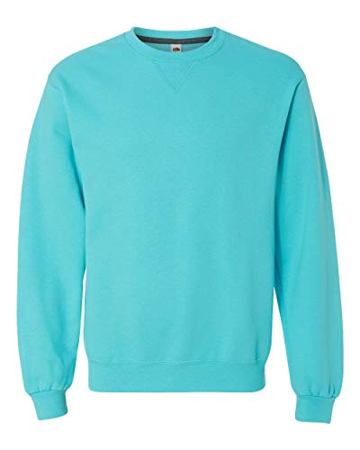 Fruit of the Loom Adult 7.2 oz. SofSpun Crewneck Sweatshirt L SCUBA BLUE