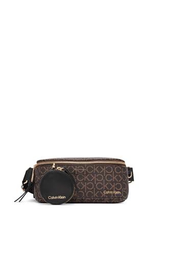 Calvin Klein Millie Novelty Belt Bag, Brown/Khaki/Black