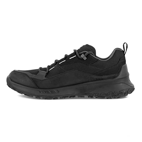 ECCO Men's Ultra Terrain Waterproof Low Hiking Shoe, Black, 10-10.5