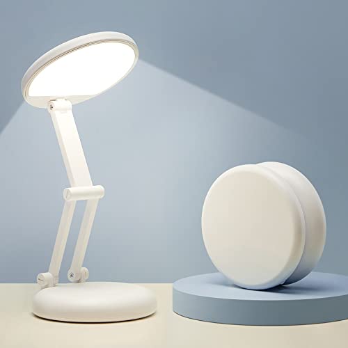 Battery Operated Lamp Rechargeable Lamp Foldable & Portable Light, 8 Brightness Dimmable Cordless Lamp Rechargeable Light Wireless Lamp Mini Lamp, Battery Lamp Battery Lights Nail Light for Desk, LED