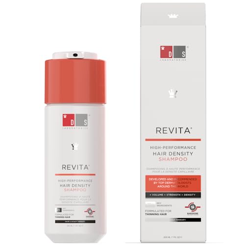 Revita Shampoo For Thinning Hair by DS Laboratories - Volumizing, Thickening Shampoo for Men and Women, Supports Hair Growth, Hair Strengthening, Sulfate Free, 7 Fl Oz (205mL) - Packaging May Vary