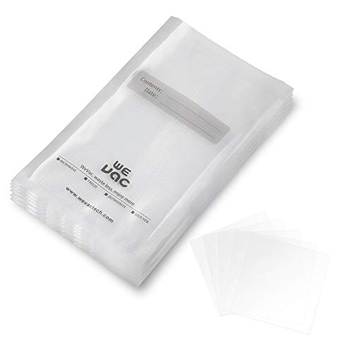 Wevac Vacuum Sealer Bags 100 Pint 6x10 Inch for Food Saver, Seal a Meal, Weston. Commercial Grade, BPA Free, Heavy Duty, Great for vac storage, Meal Prep or sous vide