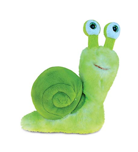 DolliBu Green Snail Plush - Super Soft Stuffed Animal Snail, Cute Realistic Stuffed Animal Snail Toy for Boys and Girls, Adorable Plush Animal Snail Gift for Baby, Kids, and Adults - 7 Inches