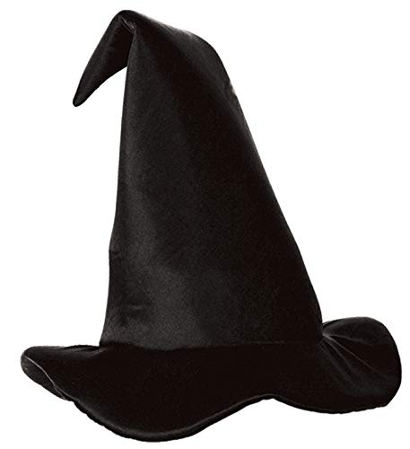 Satin-Soft Black Witch Hat