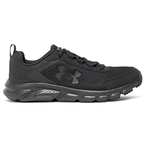 Under Armour Mens Charged Assert 9 Running Shoe, Black (002 Black, US