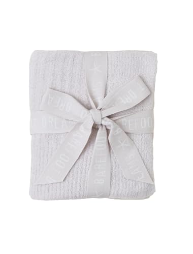 Barefoot Dreams CozyChic Lite Ribbed Blanket, Almond 30'x40'