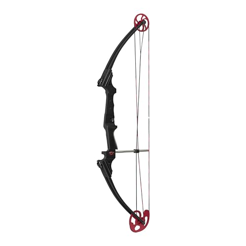 Genesis Original Lightweight Right Handed Archery Compound Bow w/ Adjustable Aluminum Riser, Cam Draw Weight, & Draw Length for Kids and Adults, Black