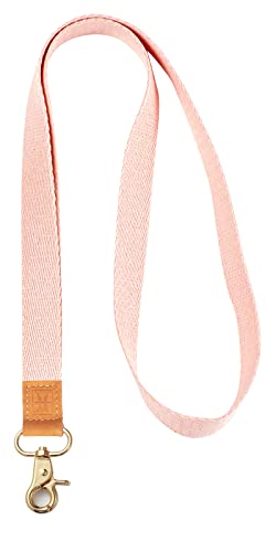 FORZEN Cool Neck Strap Key Chain Holder for Women Men,Lanyards for Keys Wallet and ID Badge (light Pink)