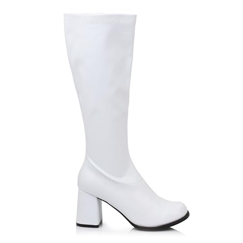 Ellie Shoes Women's Gogo Boot, White, 10 M US