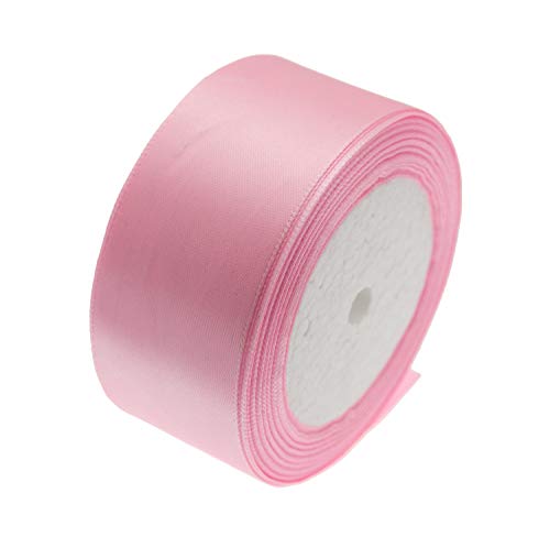 ATRBB 25 Yards 1-1/2 inch Wide Satin Ribbon Perfect for Wedding,Handmade Bows and Gift Wrapping(Pink)